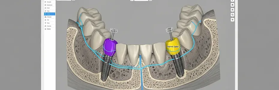 Dreidimensionale Implantatplanung am Bildschirm